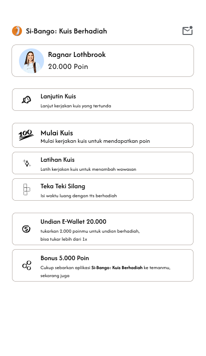 Si Bango App Interface